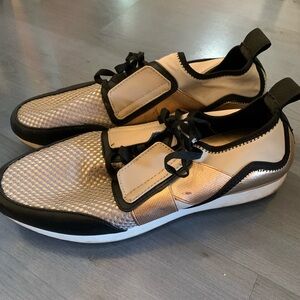 Massini Rose Gold and Black Women's Sneakers